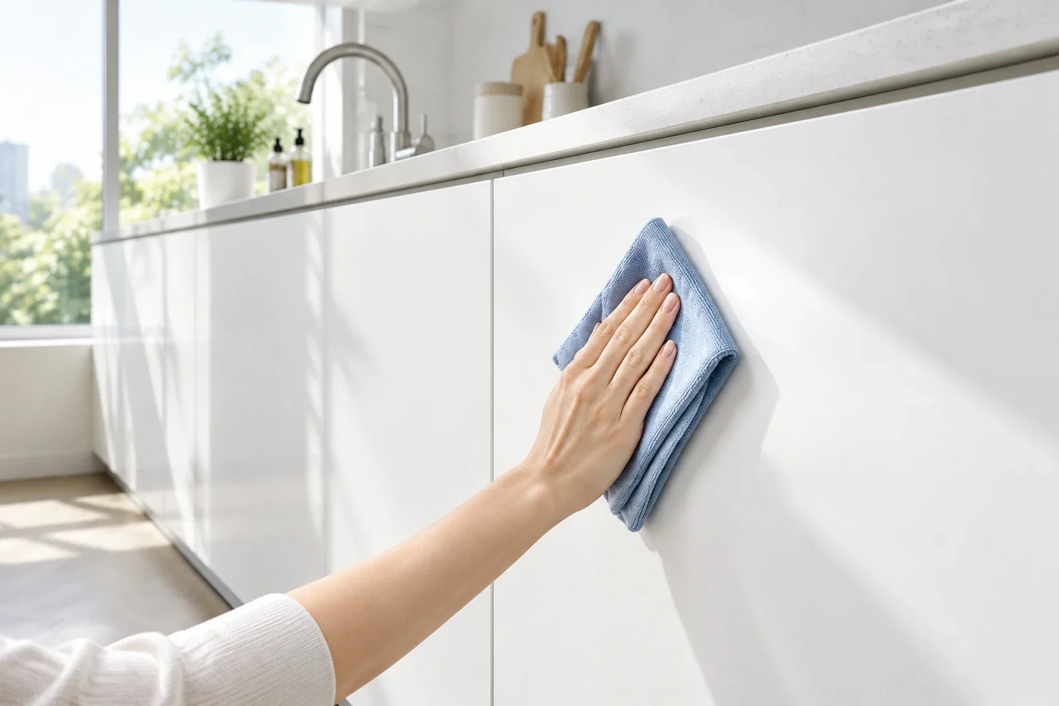 نظافت آسان در کابینت مدرن