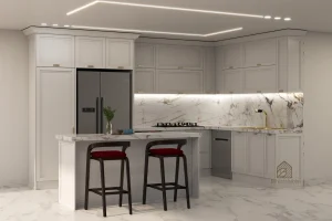 عکس پروژه کابینت آشپزخانه لوکس مناطق شمال تهران